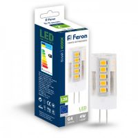Світлодіодна лампа Feron LB-423 4Вт G4 4000K 12V