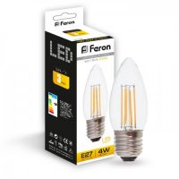 Світлодіодна лампа Feron Filament LB-58 4Вт E27 2700K