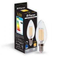 Світлодіодна лампа Feron Filament LB-68 4Вт E14 2700K