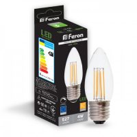 Світлодіодна лампа Feron Filament LB-68 4Вт E27 4000K