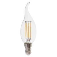 Лампа LED-нитка CF37 6Вт 600LM Е14 230V 4000K LB-159 свічка на вітрі ТМ Ферон