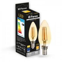 Світлодіодна лампа Feron Filament LB-158 6Вт E14 2200K