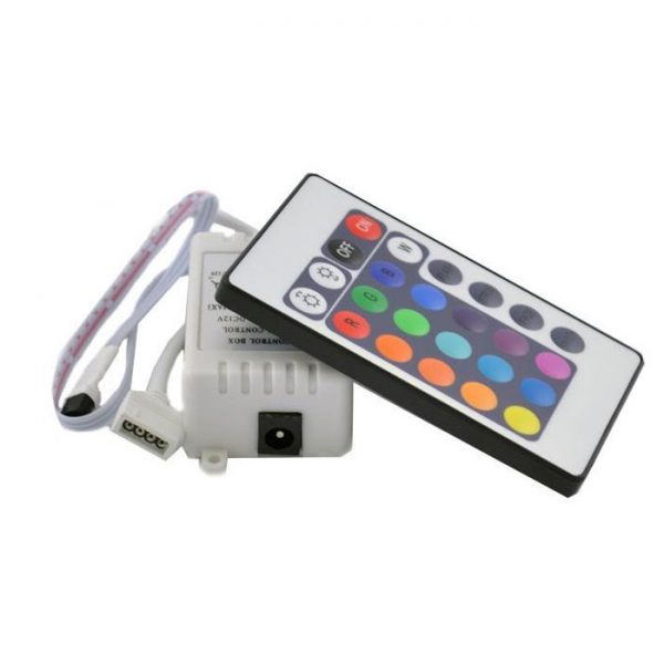 Контролер RGB з ІЧ пультом 12A 24 кнопки