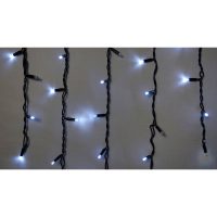 Гірл.зовн.ICICLE 75LED 2×0,7m 18flash біл/чорн IP44 Delux NEW