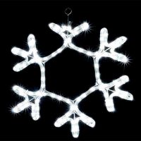Гірл.зовн. DELUX_MOTIF Snowflake 40см білий IP44 NEW