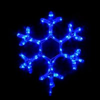 Гірл.зовн. DELUX_MOTIF Snowflake 40см синій IP44 NEW
