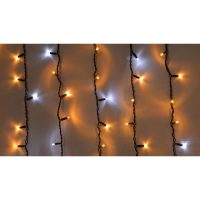 Гірл.зовн.ICICLE 108LED 2x1m (81Led+27Led flash)жовт flash біл/чорн IP44 Delux NEW