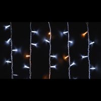 Гірл.зовн.ICICLE 108LED 2x1m (81Led+27Led flash)біл flash жовт/біл IP44 Delux NEW