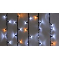 Гірл.зовн.ICICLE 108LED 2x1m (81Led+27Led flash)біл flash жовт/чорн IP44 Delux NEW