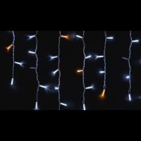 Гірл.зовн.ICICLE 75LED 2×0,7m 18жовт flash біл/біл IP44 Delux NEW