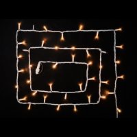 Гірл.зовн.STRING 100LED 10м 20 flash жовт/біл IP44 Delux NEW