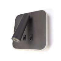 Бра LDI19-8W+3W BK 3000K,IP20 квад.