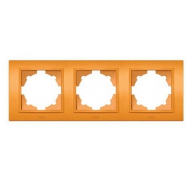 Рамка ZENA “оранжева” 3-а  (глянц) універсальна