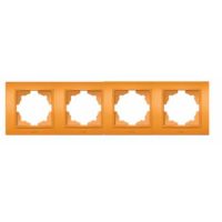 Рамка ZENA “оранжева” 4-а  (мат) універсальна