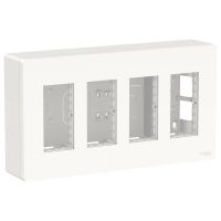 Блок відкритого монтажу Unica System+ 4х2 білий