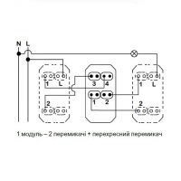 Вимик.перем. 1 кл. перехресний  (сх.7) 10A антрацит (1м) Unica NEW