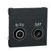 Розетка Unica New R-TV/SAT одинарна антрацит
