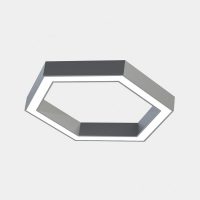 Св-к LED-шестигранник LINEA-Hexagon-410 4200К ІР20 сірий-алюм. НС-004-081-22-УХЛ