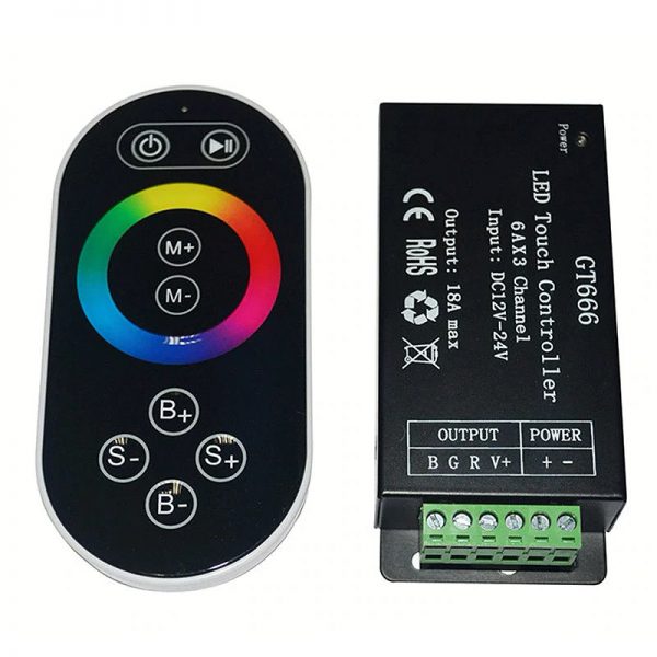 Радіо-контролер RGB сенсорний 18A 8 кнопок TM Motoko