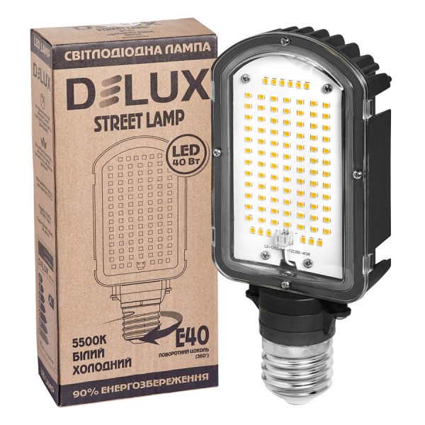 LED лампа Delux StreetLamp 40W 230V 5500K E40 для вуличних ліхтарів