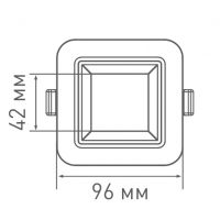 Св-к точк. LED SDL квадр. 3-step 12W IP44 3000/4100K (стоп)
