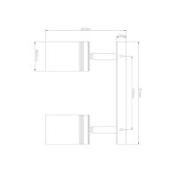 Св-к стельов. LED TRL111 2*10W 1700Lm 4000К чорний