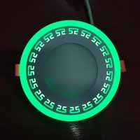.Св-к точк.”Грек” 6+3W з LED-підсв.зел. 4500K 175-265V/LM555