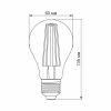 Лампа LED Фіто Filament A60FF 8W E27 1000K 220V  VL-A60FF-08271 43443
