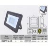 Прожектор LED 10w 6500K IP65 700LM LEMANSO чорний/ LMP15-10 43925