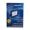 Прожектор LED 30w 6500K IP65 2000LM чорн.мікрохв.датч.LMPS16-30 43951
