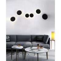 Бра LED 35Вт 4000К, чорн., 5 світ-в, 85см між світ-ми