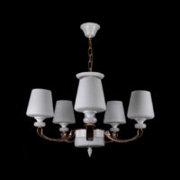 Люстра P5-N3362/5 WT+FG, LED 4000K