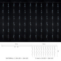 Гірл.внутр. DELUX WATERFALL С 264LED 3х2m біл/проз IP20