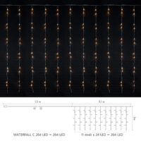 Гірл.внутр. DELUX WATERFALL С 264LED 3х2m тепл.біл/проз IP20