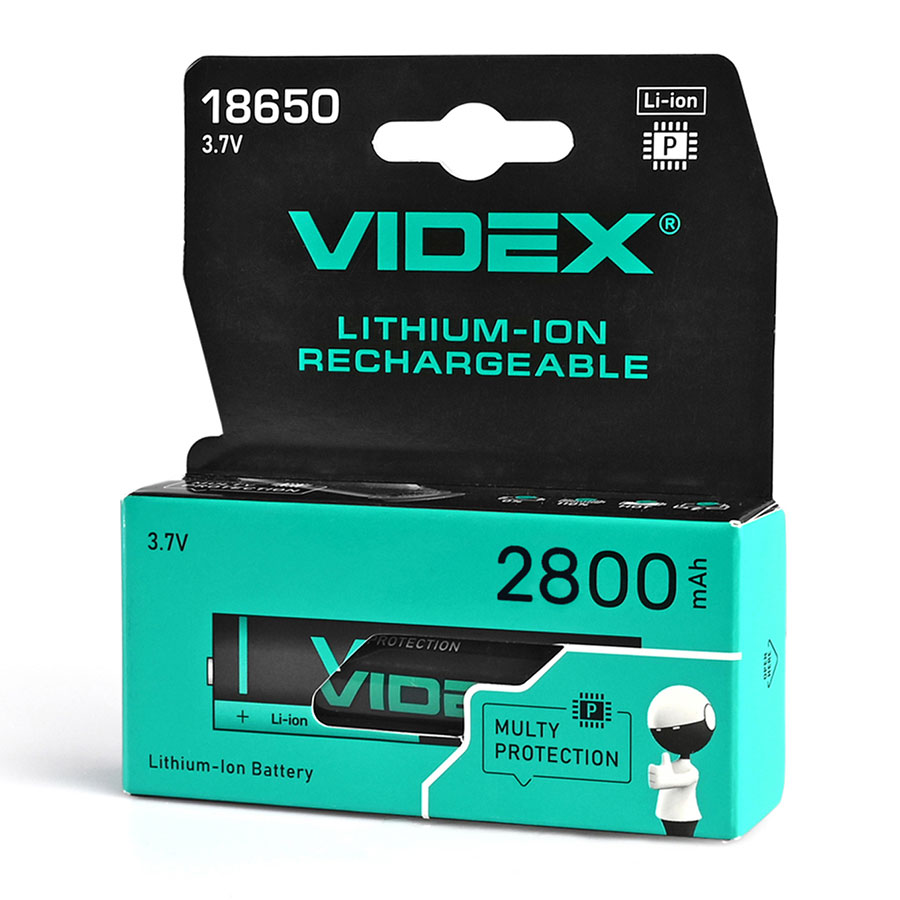 Акумулятор Li-ion 18650-P(захист) 2800mAh 18650-P/2800/1CB