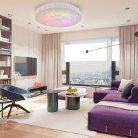 Світлодіодній накладний світильник Feron AL6030 GRAND COLOR 60Вт з RGB білий