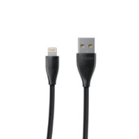 Кабель USB 2.0 А-тато/Lightning, 1.0 м, преміум, 2.4А,UB-L-USB-01W(BK) (CCPB-L-USB-02BK)