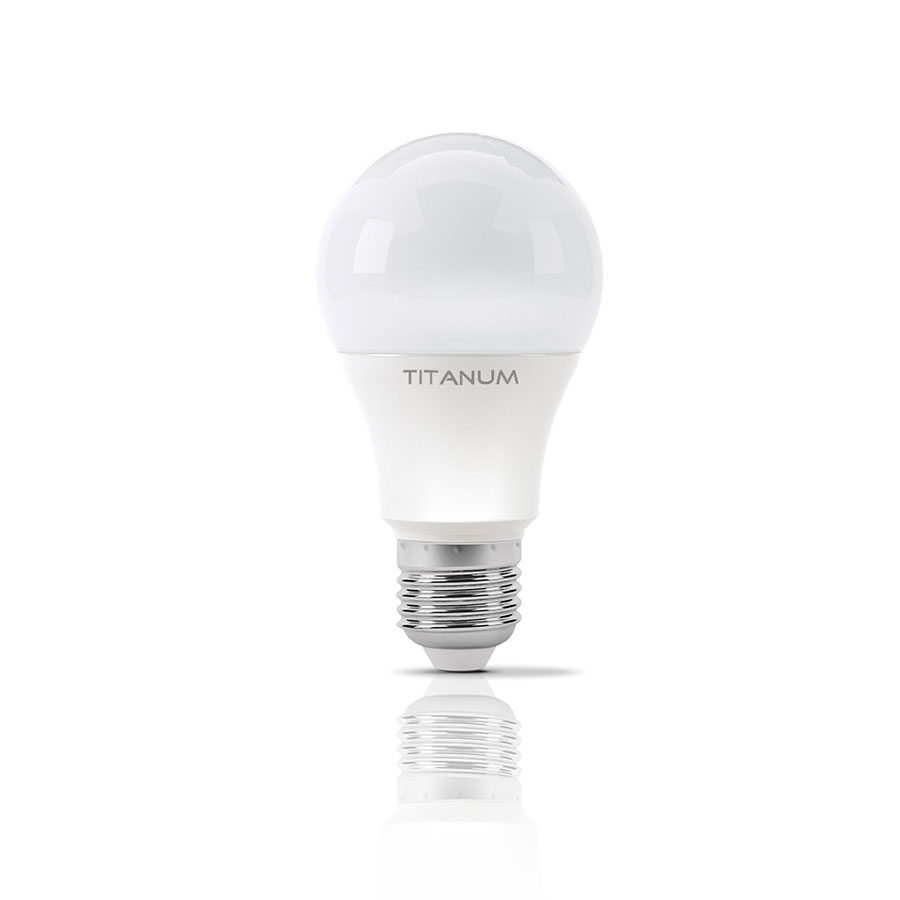 Лампа LED A60 10Вт Е27 12V 4100K TITANUM TLA6010274