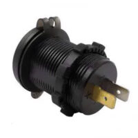 Гніздо USB двійне врізне 5V 2.1A з індикатором і кришкою