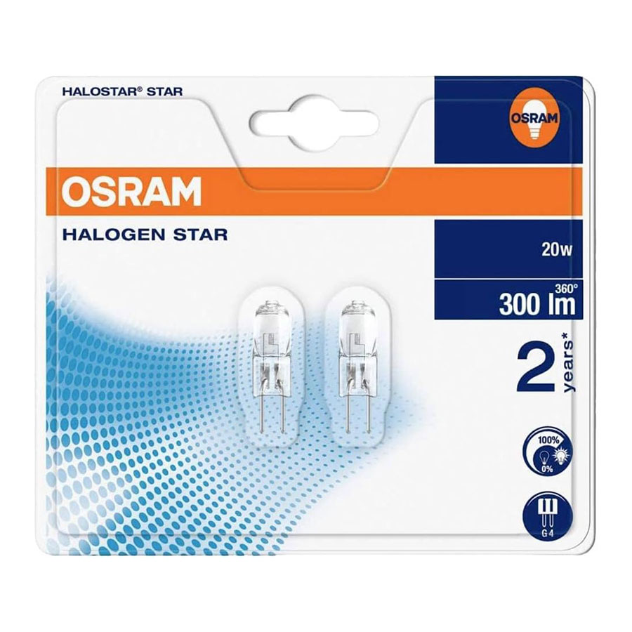 Лампа галог. Osram 64425 20W 12V G4 прозора (ціна за 1 шт)