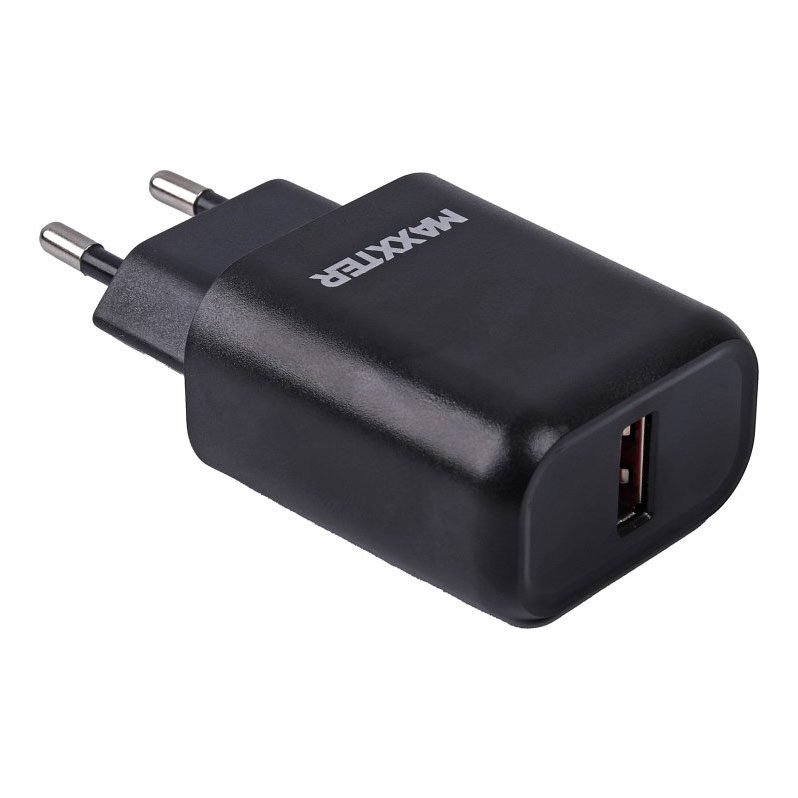 Мереж. заряд. пристрій 1 USB вихід 5V/2.4А 9V/1.2A +кабель Micro USB ТМ Maxxter