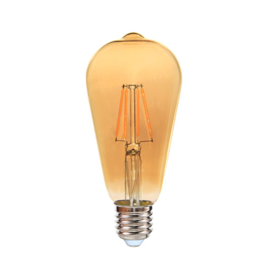 Лампа LED Filament “Едісона” ST64 бурштин