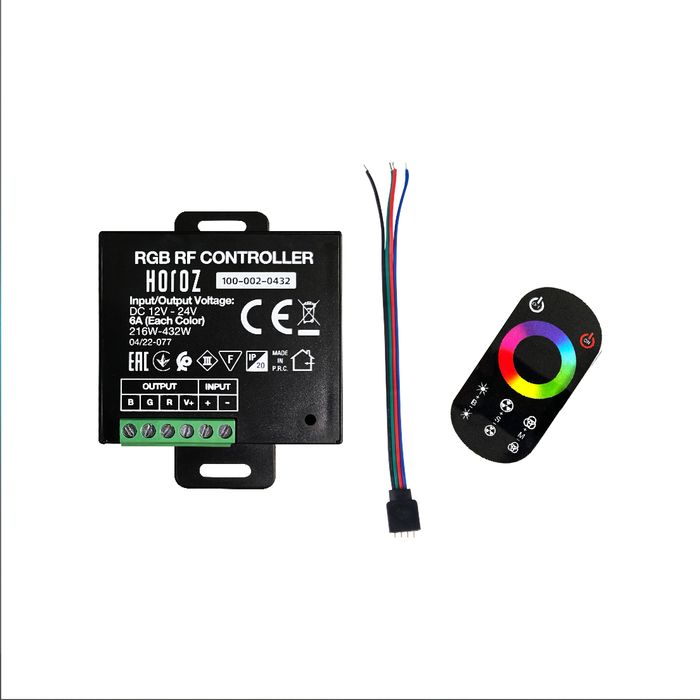 Контроллер RGB для стрічки LED 216-432W 12V-24V IP20 6A