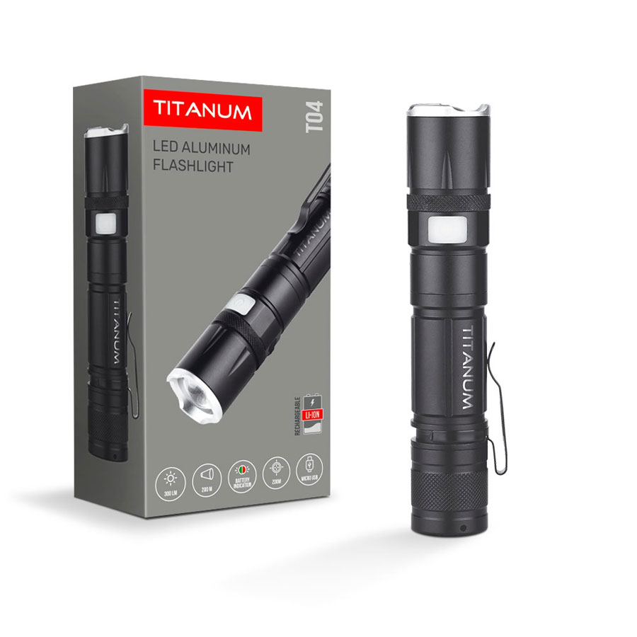Ліхтарик LED 300Lm 6500K TITANUM TLF-T04