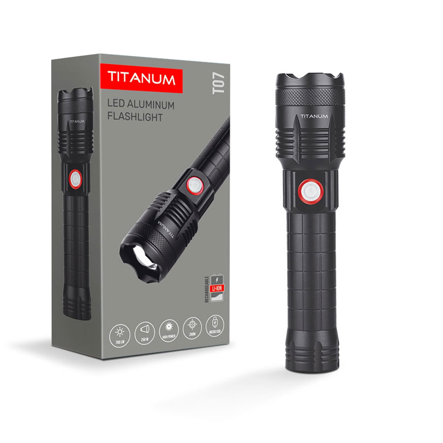 Ліхтарик LED 700Lm 6500K TITANUM TLF-T07