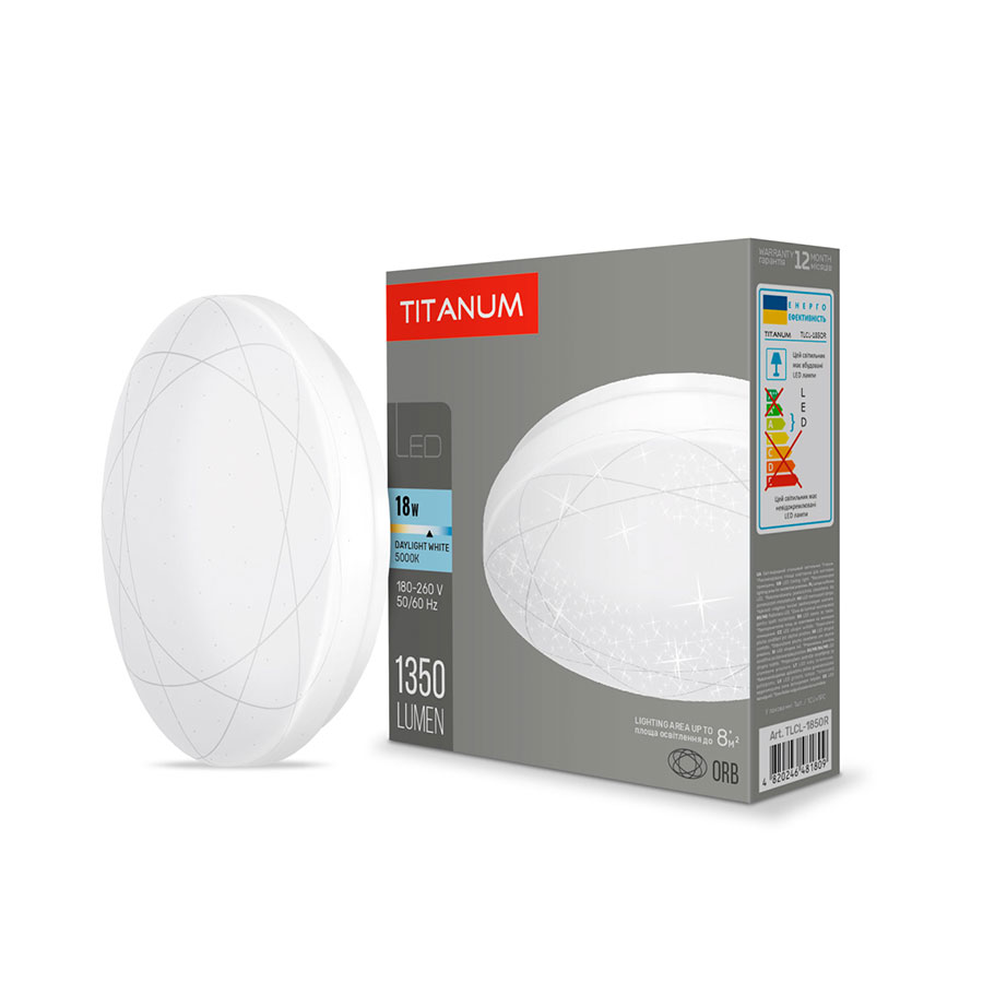 Світ-к LED 18W 1350Lm 5000K 220V Орбіта TLCL-185OR