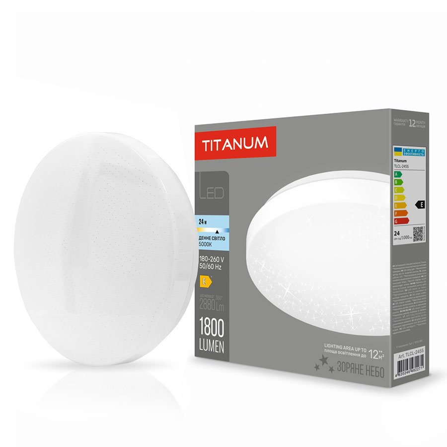 Світ-к LED 24W 1800Lm 5000K 220V Зоряне небо TLCL-245S