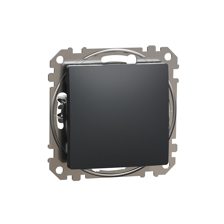Кнопковий вимикач Чорний Sedna Design SDD114111