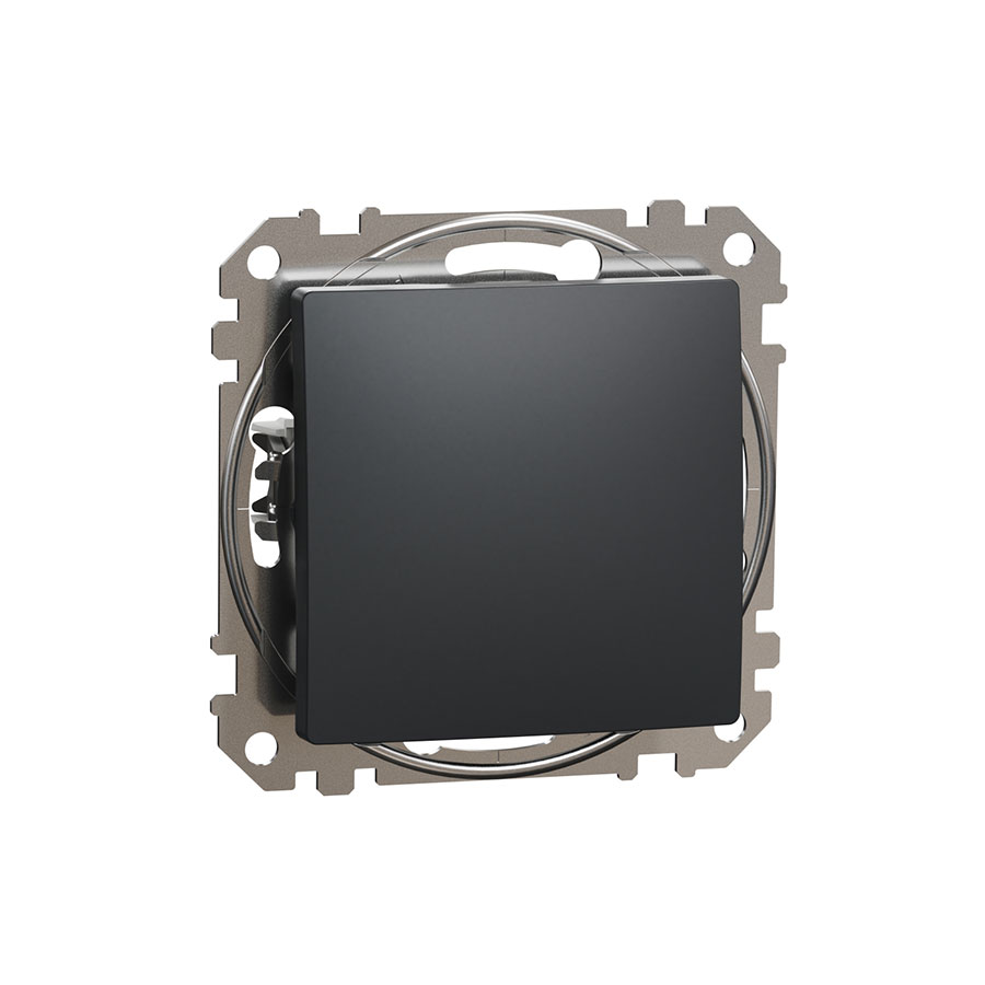 Кнопковий перемикач Чорний Sedna Design SDD114116