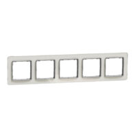 Рамка 4-постова Штучне біле скло Sedna Elements SDD360804